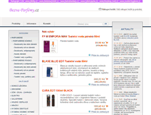 Tablet Screenshot of bezva-parfemy.cz